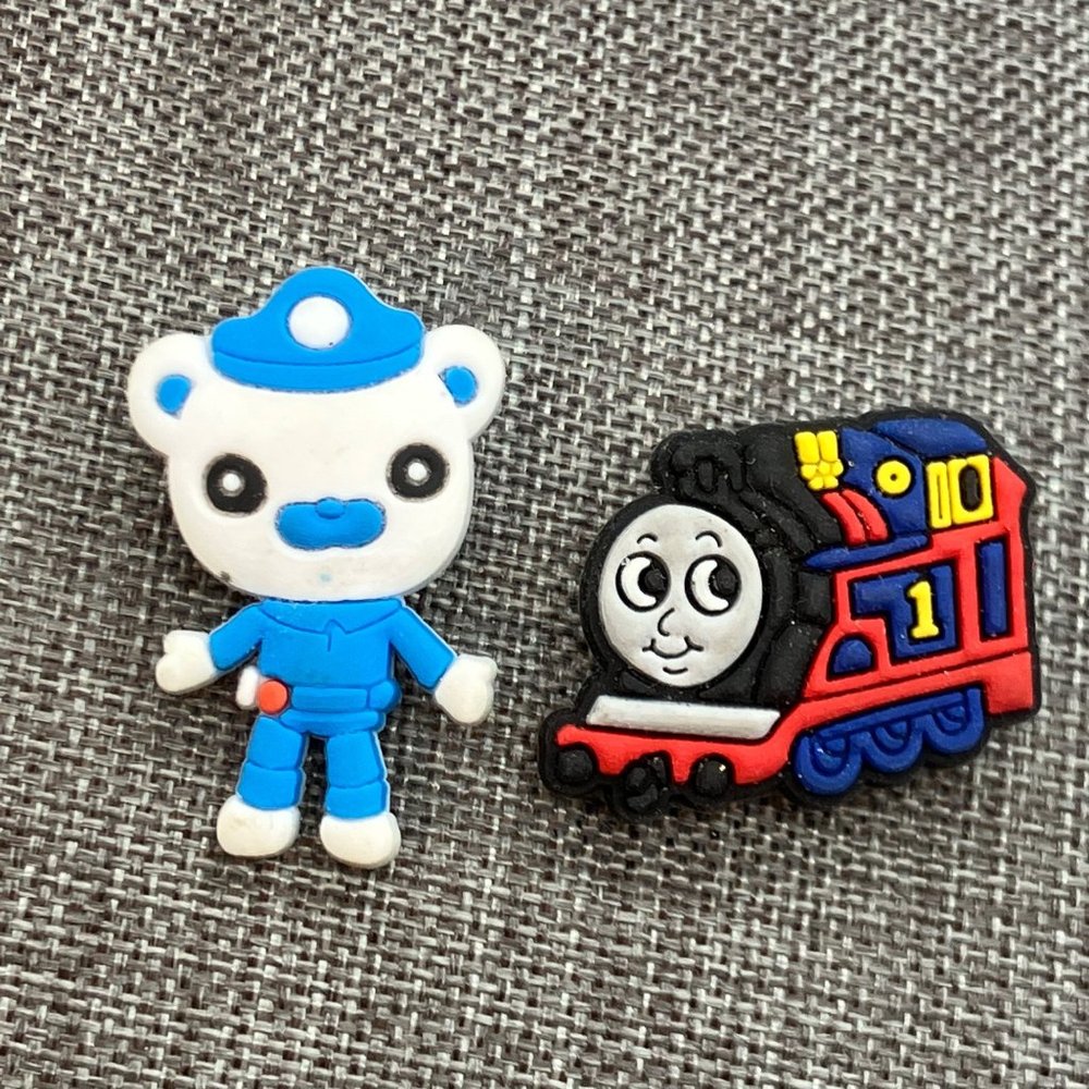 Croc Charms Silicone Thomas The Tank Octonauts Captain Barnacled Kids Juvenile